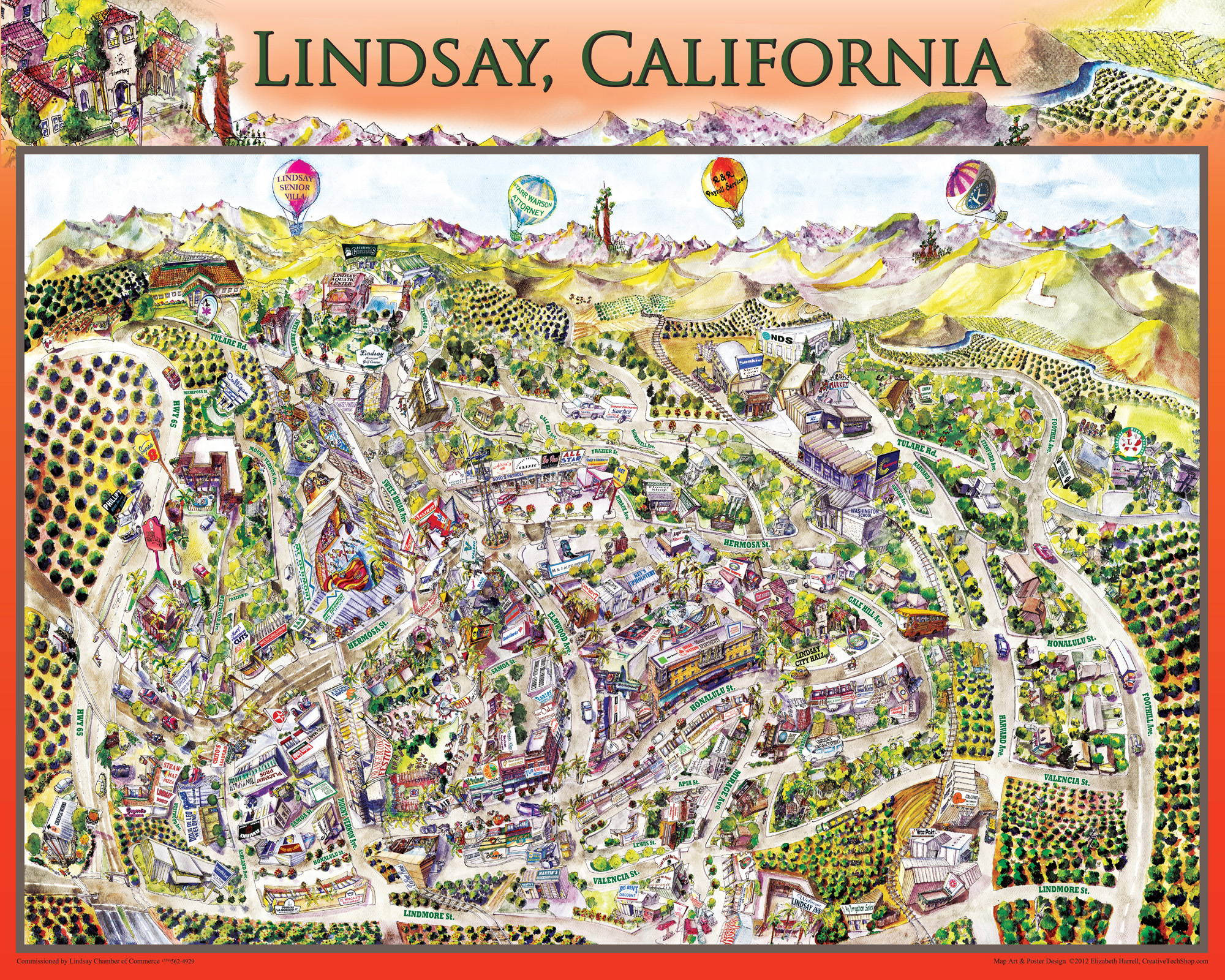 Lindsay City Map - 2012