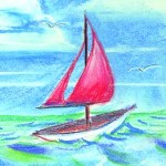 Drawing of Sail boat